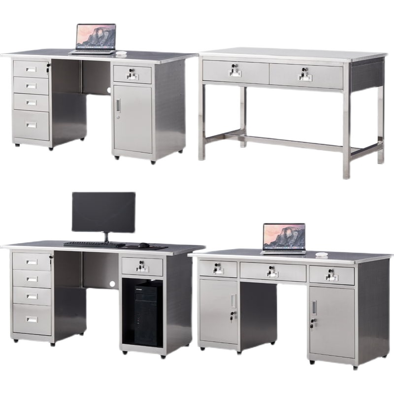 Medical Lab Officer - Meja Kerja Kantor Modern Stainless Steel