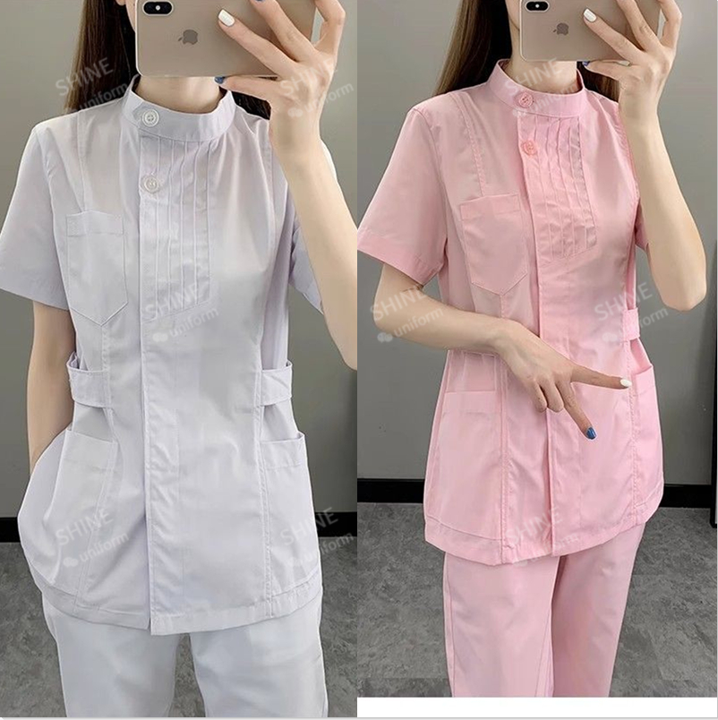 Medical Lab Logo - Seragam Perawat Warna Pink Lengan Pendek