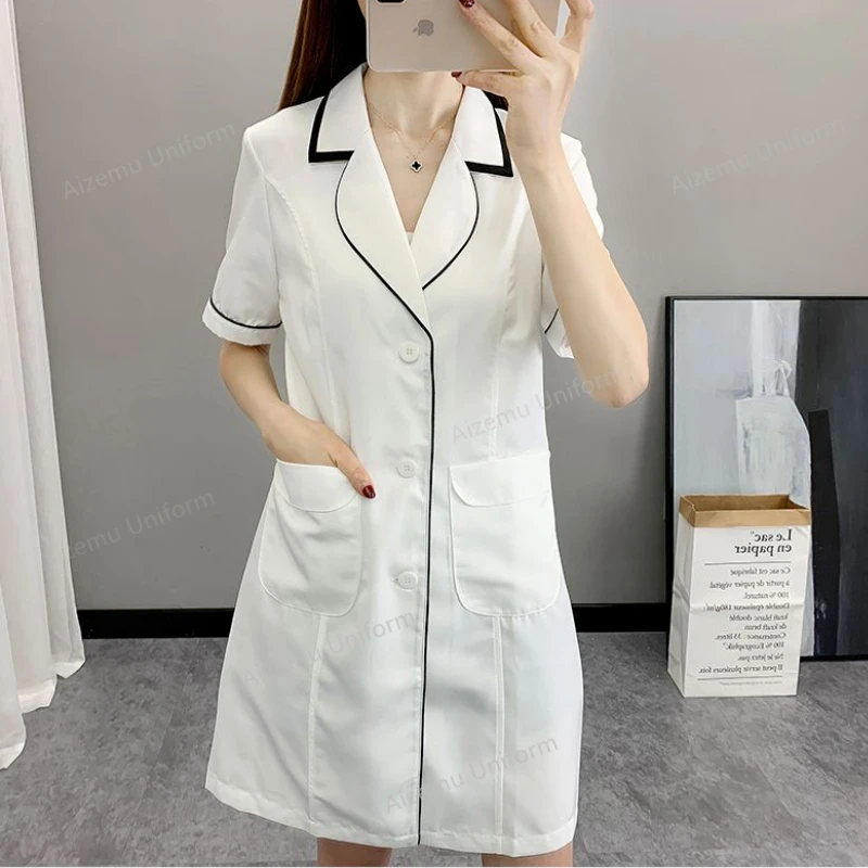 Medical Lab Logo - Seragam Spa Pendek Wanita, Pakaian Kerja,