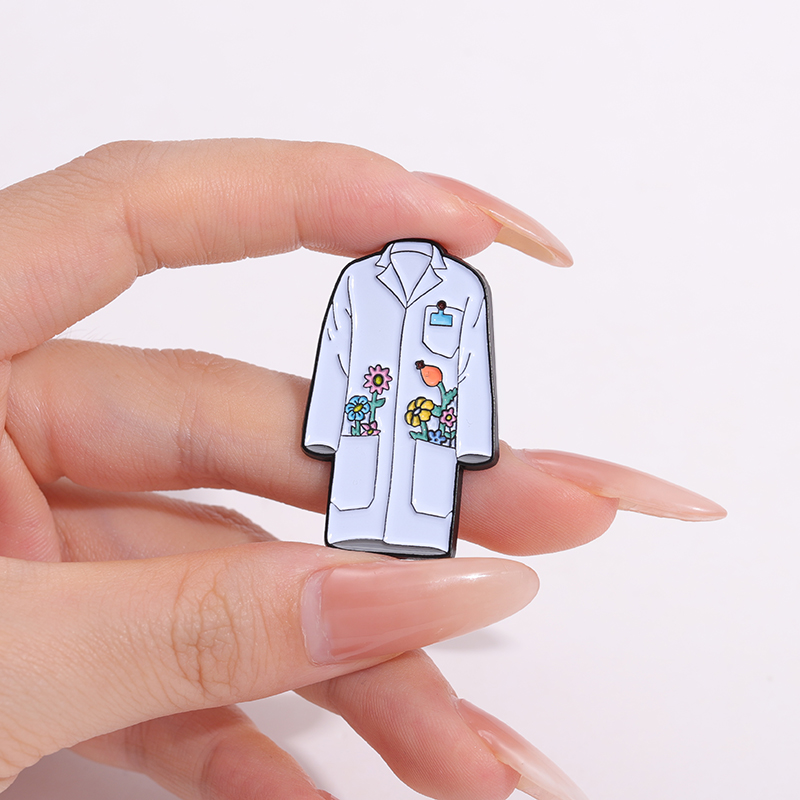 Jas Lab bunga pin Enamel sesua - Medical Lab Logo ulasan dan harga