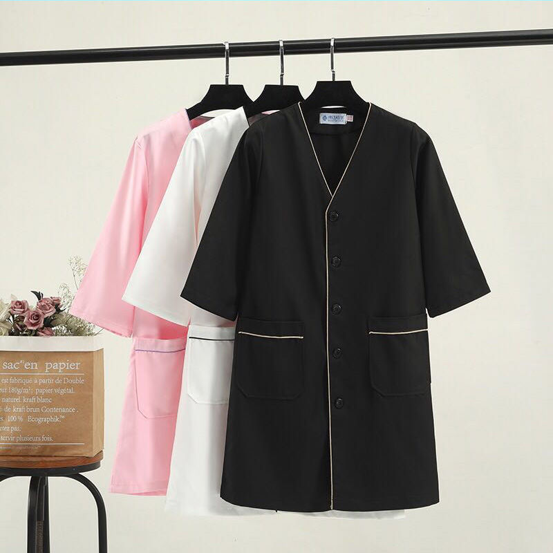 Baju Perawatan Salon Ukuran Pl - Medical Lab Logo ulasan dan harga