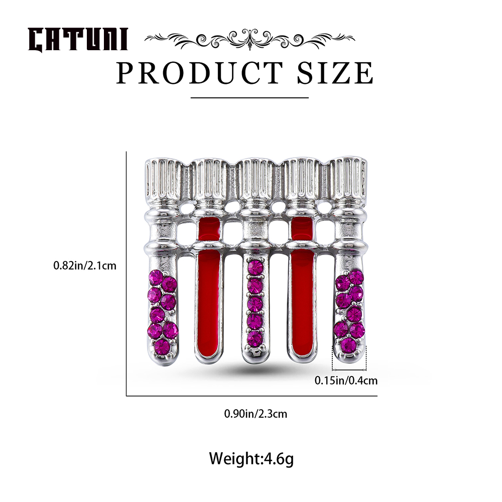 Catuni Pin bros tabung tes med - Medical Lab Logo ulasan dan harga