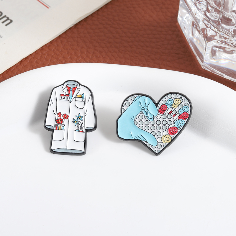 Pin Enamel Tabung Uji Hematolo - Medical Lab Logo ulasan dan harga