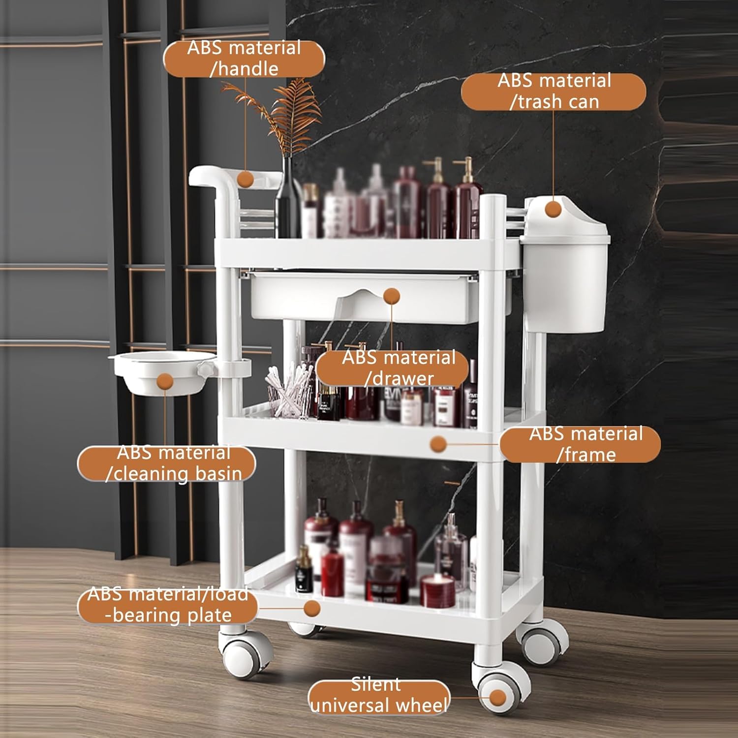Troli Utilitas Medis 3 Tingkat - Medical Lab Officer ulasan dan harga