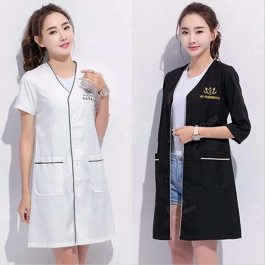 Seragam kecantikan kustom Logo - Medical Lab Logo ulasan dan harga